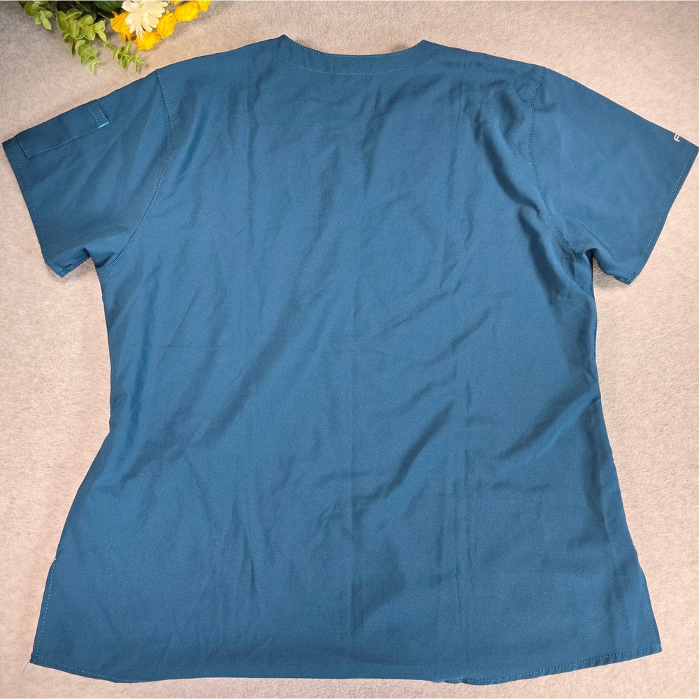Carhartt Force Scrub Set Women XL Petite Blue Modern Fit V-Neck Cargo C52110P - Picture 8 of 16